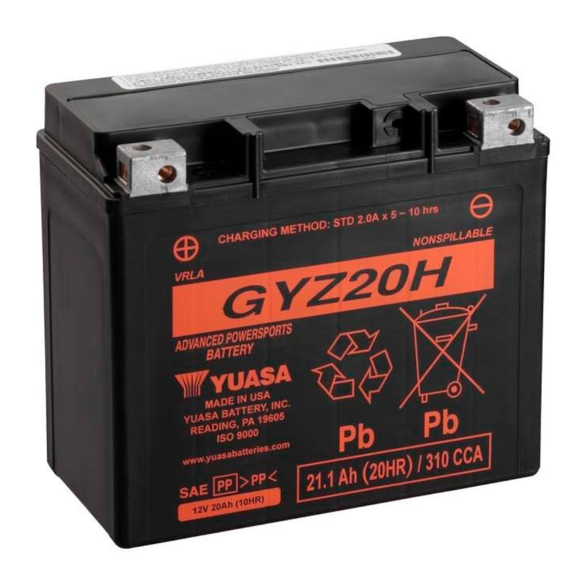 Batería motocicleta de Alto rendimiento YUASA GYZ20H